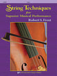 String Techniques for Superior Musical Performance Violin string method book cover